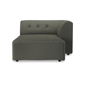Canapea modulara verde army din bumbac 160 cm Vint Right HKliving
