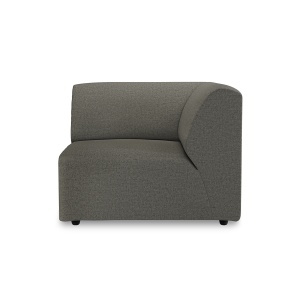 Canapea modulara verde army din bumbac 94 cm Jax Right End HKliving