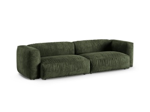 Canapea modulara verde din catifea pentru 4 persoane Martina XL Micadoni