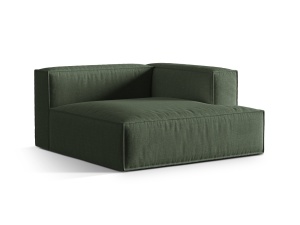 Canapea modulara verde muschi din textil pentru 1 persoana Nuria Right Structural Micadoni