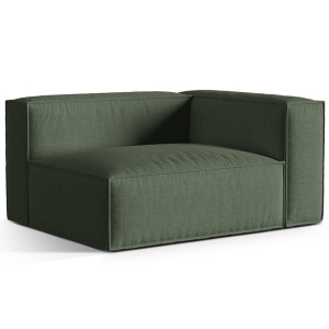 Canapea modulara verde muschi din textil pentru 2 persoane Nuria Right Structural Micadoni