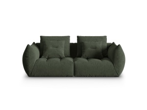 Canapea modulara verde muschi din textil pentru 3 persoane Bloom Wind Micadoni