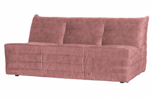 Canapea roz din catifea 160 cm Bag Woood