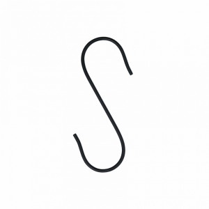 Carlig negru din metal Black Big Madam Stoltz