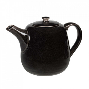 Ceainic negru din ceramica 1,3 L Nordic Coal Broste Copenhagen
