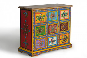 Comoda multicolora din lemn 70 cm Nivor Giner y Colomer