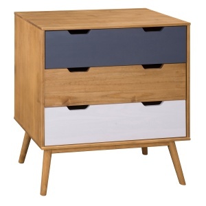 Comoda multicolora din lemn 80 cm Cusco The Home Collection