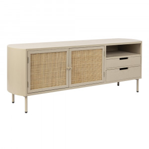 Comoda TV bej din metal 150 cm Amaya Quiet Object