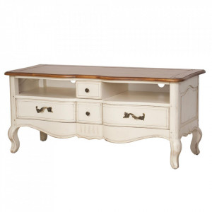Comoda TV din lemn de mesteacan 124 cm Verona Livin Hill