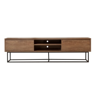 Comoda TV maro/neagra 180 cm Rodez The Home Collection