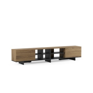 Comoda TV maro/neagra 230 cm Cequoia Quiet Object