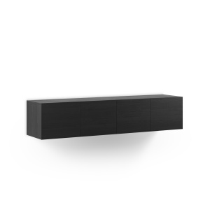 Comoda TV neagra 180 cm pentru perete Daroca The Home Collection