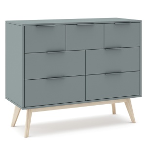 Comoda verde khaki din lemn 120 cm Pisco Quiet Object