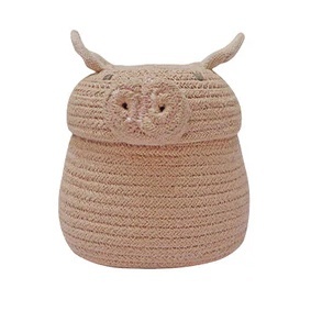Cos cu capac roz din bumbac Peggy The Pig Lorena Canals