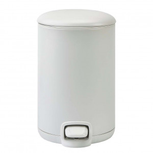 Cos de gunoi alb din metal 3 L Kaz Aquanova