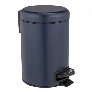 Cos de gunoi albastru inchis din metal 3 L Leman Wenko
