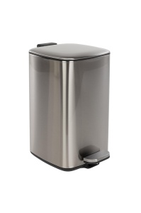 Cos de gunoi argintiu din metal 20 L Mark Zuiver