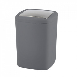 Cos de gunoi gri antracit din plastic 8 L Barcelona Wenko