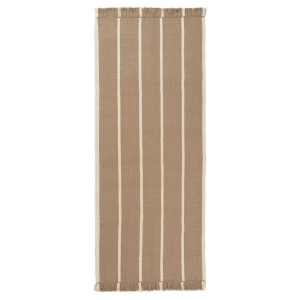 Covor bej din fibre naturale 80x200 cm Calm Kelim Ferm Living