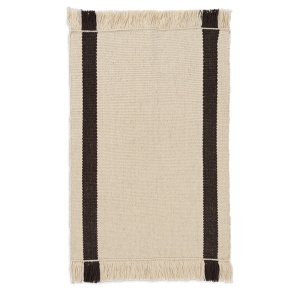 Covor crem/maro din fibre naturale 50x70 cm Calm Kelim Ferm Living