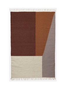 Covor din lana multicolor 200x140 cm Kelim Borders L Ferm Living