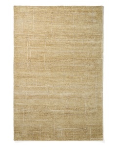 Covor galben mustar din fibre 200x300 cm Eloda Kave Home