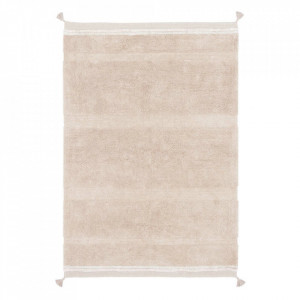 Covor pentru copii bej/roz din bumbac 140x200 cm Bloom Lorena Canals