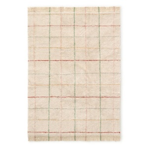 Covor pentru copii multicolor din bumbac 90x130 cm Lines Lorena Canals