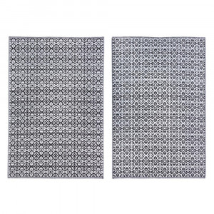 Covor pentru exterior alb/negru din fibre sintetice 150x210 cm Tirrenia Bizzotto