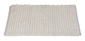 Covoras baie alb din fibre 50x80 cm Solivo Wenko