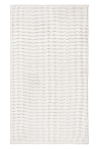 Covoras baie alb din fibre sintetice 50x90 cm Monza Lalee