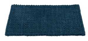 Covoras baie albastru inchis din fibre 50x80 cm Covelo Wenko