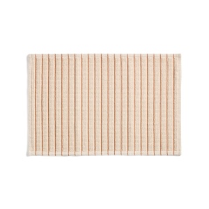 Covoras baie crem/portocaliu din bumbac 50x80 cm Merade Kave Home