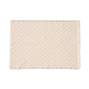 Covoras baie ecru din bumbac 50x70 cm Janu Kave Home