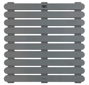 Covoras baie gri din plastic 55x55 cm Duckboard Wenko
