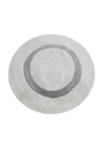 Covoras de baie gri din fibre sintetice 90 cm Quadrato The Home Collection