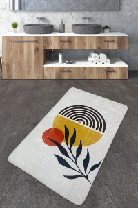 Covoras de baie multicolor din fibre sintetice 80x100 cm Le Soleil The Home Collection