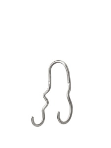 Cuier argintiu din metal Curvature Double Ferm Living