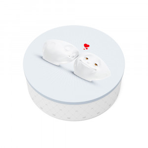 Cutie cu capac alba din metal Sweet Life Tassen