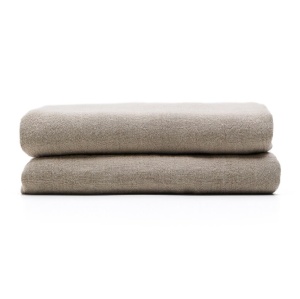 Cuvertura bej din fibre naturale 180x270 cm Tandi Kave Home