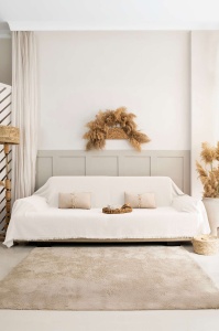 Cuvertura crem din bumbac 180x300 cm Rio The Home Collection