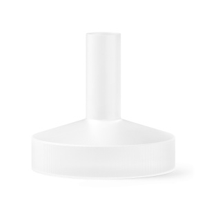 Decantor alb din sticla 1.1 L Ripple Frosted Ferm Living