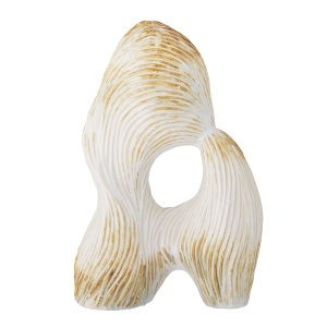 Decoratiune alba/galbena din ceramica 38 cm Eviella Bloomingville