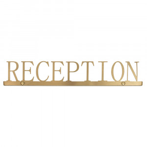Decoratiune aurie din metal 6 cm Reception Versmissen