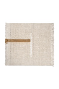 Decoratiune de perete din fibre naturale crem 90x105 cm Pedregal Lorena Canals