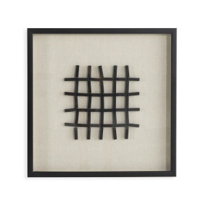Decoratiune de perete din lemn maro 60x60 cm Jessica Thai Natura