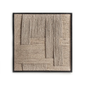 Decoratiune de perete maro din fibre naturale 90x90 cm Tehuti Vical Home