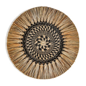 Decoratiune de perete maro din fibre naturale Dode Vical Home