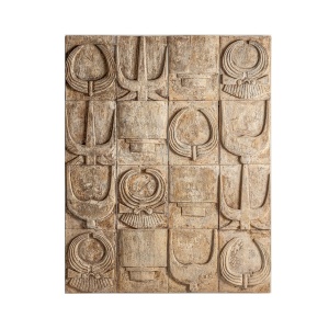 Decoratiune de perete maro din lemn 160x200 cm Akarit Vical Home