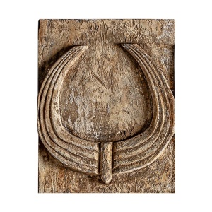 Decoratiune de perete maro din lemn 40x50 cm Christie Vical Home